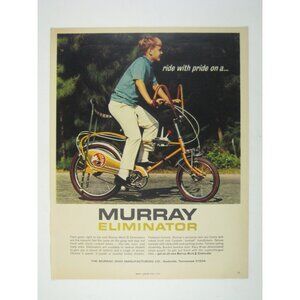 Murray Eliminator Mark II Vintage 1970 Bicycle Advertisement Kids Bike Print Dec
